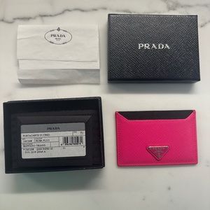 Prada Saffiano Leather Card Holder
